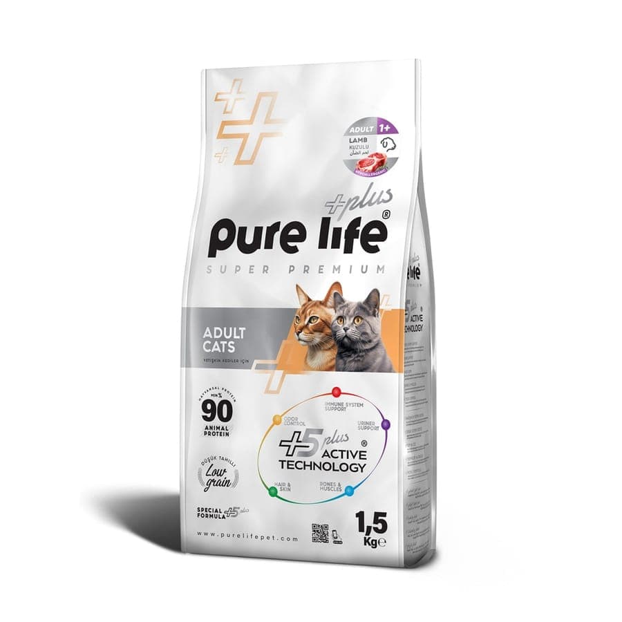PURELIFE PLUS LAMB ADULT CAT FOOD 1.5KG