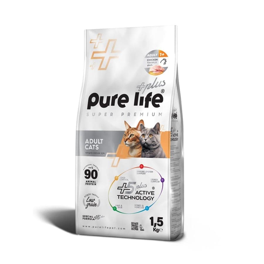 PURELIFE PLUS WITH SALMON. CAT FOOD 1.5KG
