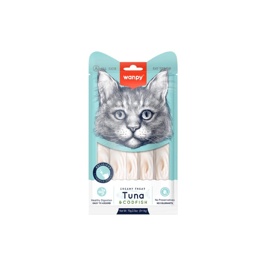 Wanpy Creamy Treats Tuna & Codfish For Cat
